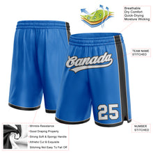 Load image into Gallery viewer, Custom Blue White Black-Gray Authentic Basketball Shorts
