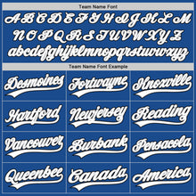 Load image into Gallery viewer, Custom Blue Gray-Black Authentic Throwback Baseball Jersey

