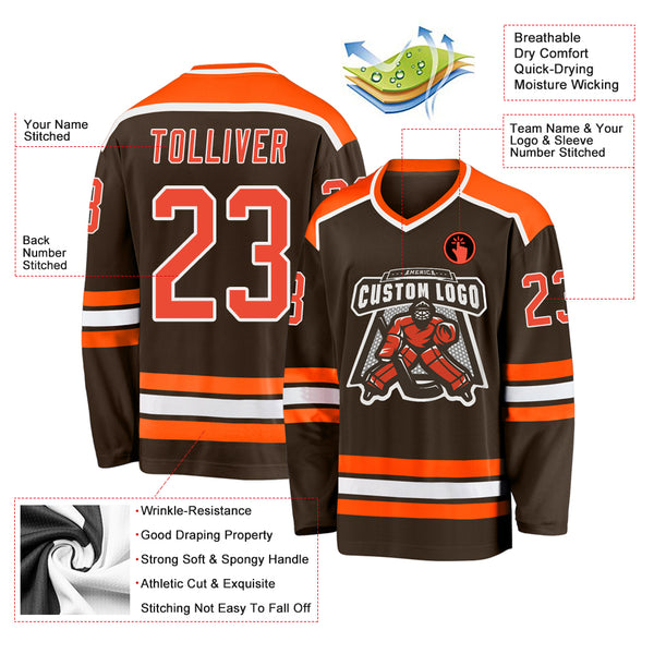 Wholesale Personalized Custom Ice Hockey Jerseys Fashion Print Team Name  Number Breathable Team Sports for Men/Women/Youth