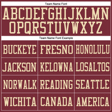 Загрузить изображение в средство просмотра галереи, Custom Burgundy Burgundy-Cream Mesh Authentic Football Jersey
