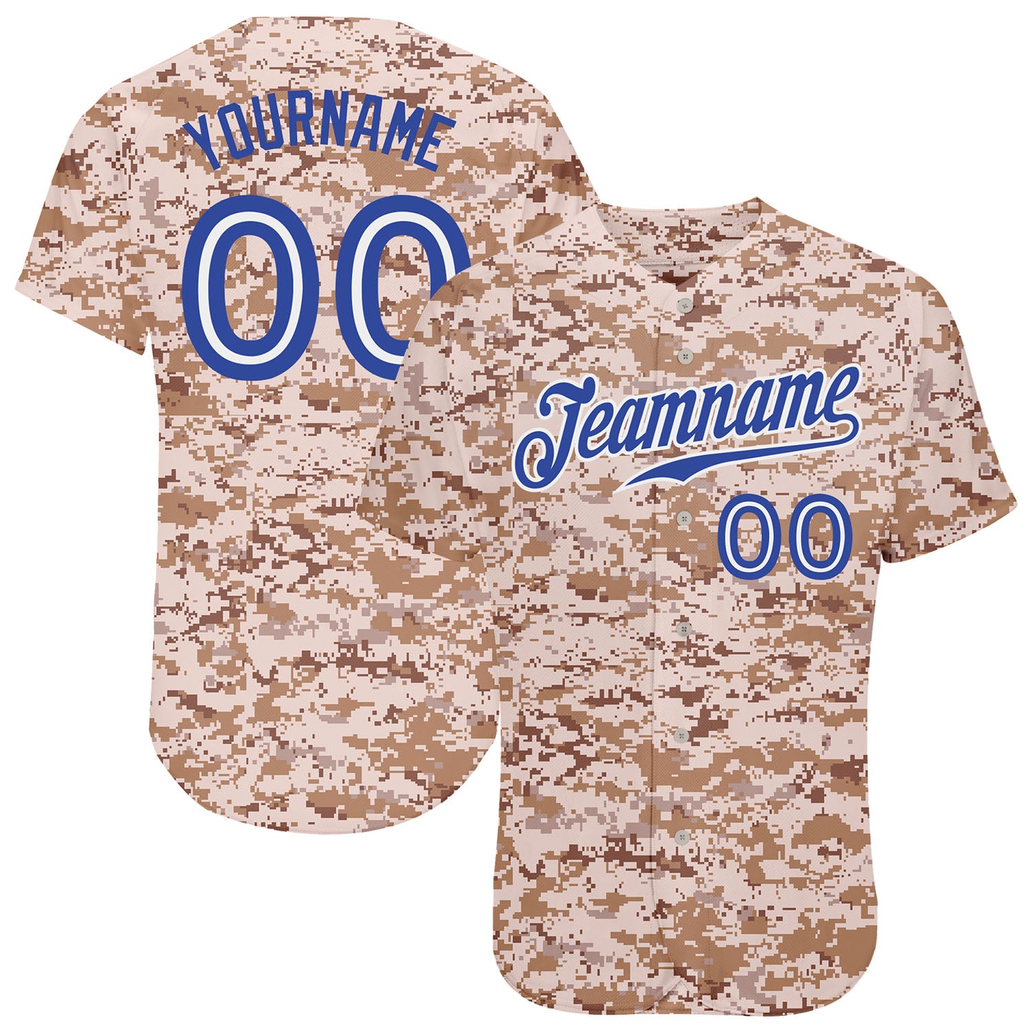 Custom Camo Royal-White Authentic Salute To Service Baseball Jersey –  CustomJerseysPro