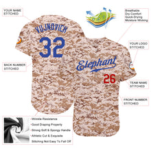 Load image into Gallery viewer, Custom Camo Royal-Red Authentic Salute To Service Baseball Jersey
