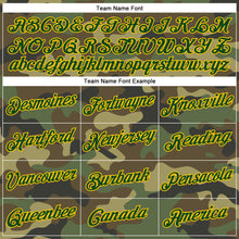 Load image into Gallery viewer, Custom Camo Green-Yellow Performance Salute To Service T-Shirt
