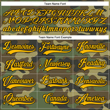 Charger l&#39;image dans la galerie, Custom Camo Gold-Black Salute To Service Hockey Lace Neck Jersey
