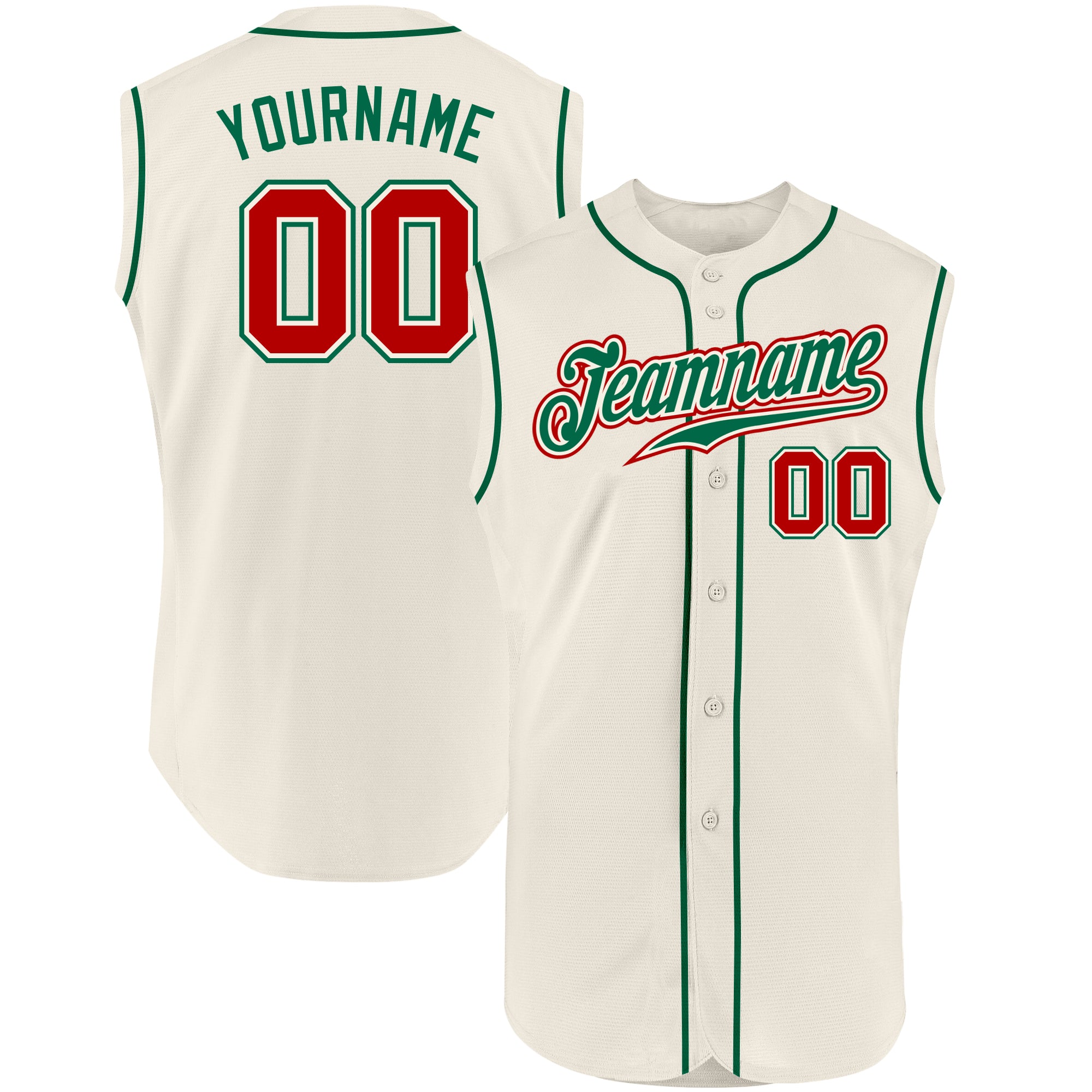 red and green baseball jersey