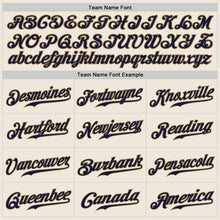 Charger l&#39;image dans la galerie, Custom Cream Navy-Old Gold Authentic Baseball Jersey

