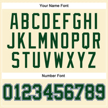 Load image into Gallery viewer, Custom Cream Green-Royal Authentic Throwback Basketball Jersey
