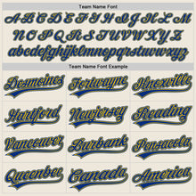 Laden Sie das Bild in den Galerie-Viewer, Custom Cream Royal-Gold Authentic Baseball Jersey
