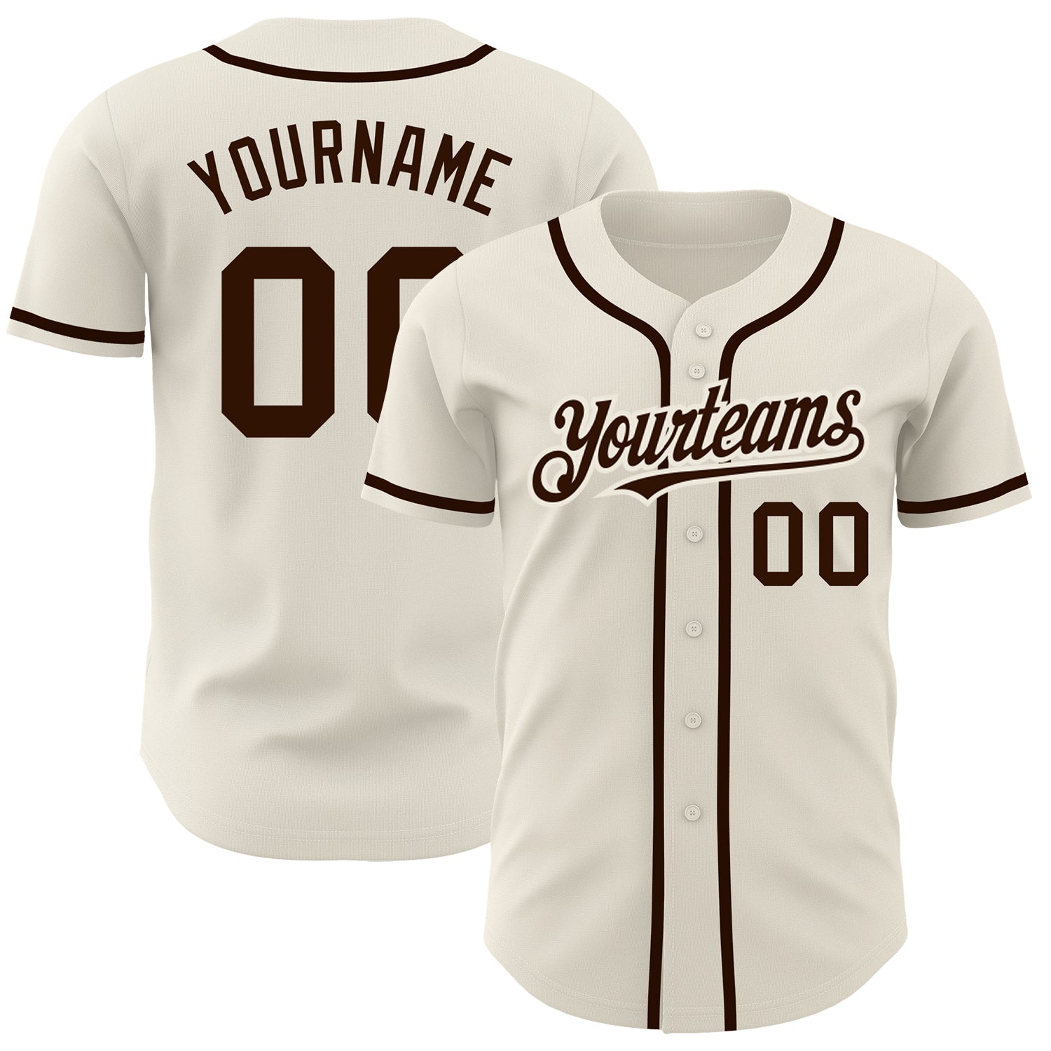 Cheap Custom Brown White-Cream Authentic Raglan Sleeves Baseball Jersey  Free Shipping – CustomJerseysPro