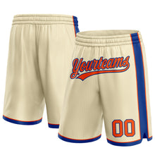 Laden Sie das Bild in den Galerie-Viewer, Custom Cream Orange-Royal Authentic Basketball Shorts
