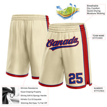 Laden Sie das Bild in den Galerie-Viewer, Custom Cream Royal-Red Authentic Basketball Shorts
