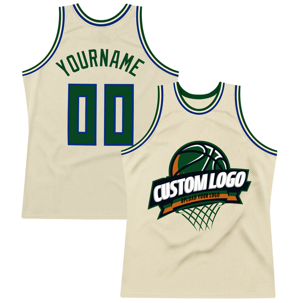 Cheap Custom Cream Green-Royal Authentic Throwback Basketball Jersey Free  Shipping – CustomJerseysPro