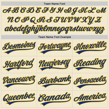 Load image into Gallery viewer, Custom Cream Royal-Gold Authentic Throwback Baseball Jersey
