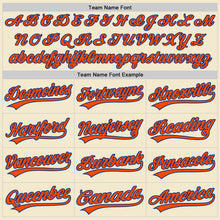 Laden Sie das Bild in den Galerie-Viewer, Custom Cream Orange-Royal Authentic Throwback Baseball Jersey
