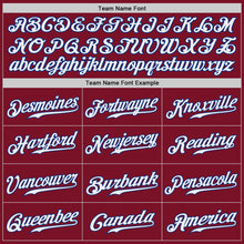 Load image into Gallery viewer, Custom Crimson White-Royal Authentic Baseball Jersey
