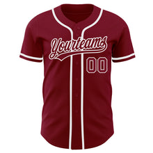 Laden Sie das Bild in den Galerie-Viewer, Custom Crimson Crimson-White Authentic Baseball Jersey
