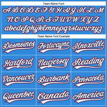 Laden Sie das Bild in den Galerie-Viewer, Custom Electric Blue White Royal-Red Authentic Baseball Jersey
