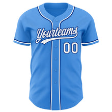 Laden Sie das Bild in den Galerie-Viewer, Custom Electric Blue White-Royal Authentic Baseball Jersey
