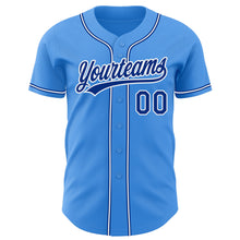 Laden Sie das Bild in den Galerie-Viewer, Custom Electric Blue Royal-White Authentic Baseball Jersey

