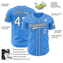 Загрузить изображение в средство просмотра галереи, Custom Electric Blue White-Black Authentic Baseball Jersey
