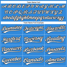 Загрузить изображение в средство просмотра галереи, Custom Electric Blue White-Black Authentic Baseball Jersey
