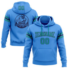 Загрузить изображение в средство просмотра галереи, Custom Stitched Powder Blue Teal-Navy Football Pullover Sweatshirt Hoodie
