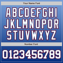 Load image into Gallery viewer, Custom Light Blue White-Royal Authentic Fade Fashion Baseball Jersey
