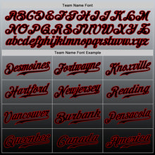 Laden Sie das Bild in den Galerie-Viewer, Custom Gray Black-Red Authentic Fade Fashion Baseball Jersey
