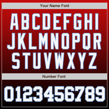 Load image into Gallery viewer, Custom Red White-Black Authentic Fade Fashion Baseball Jersey
