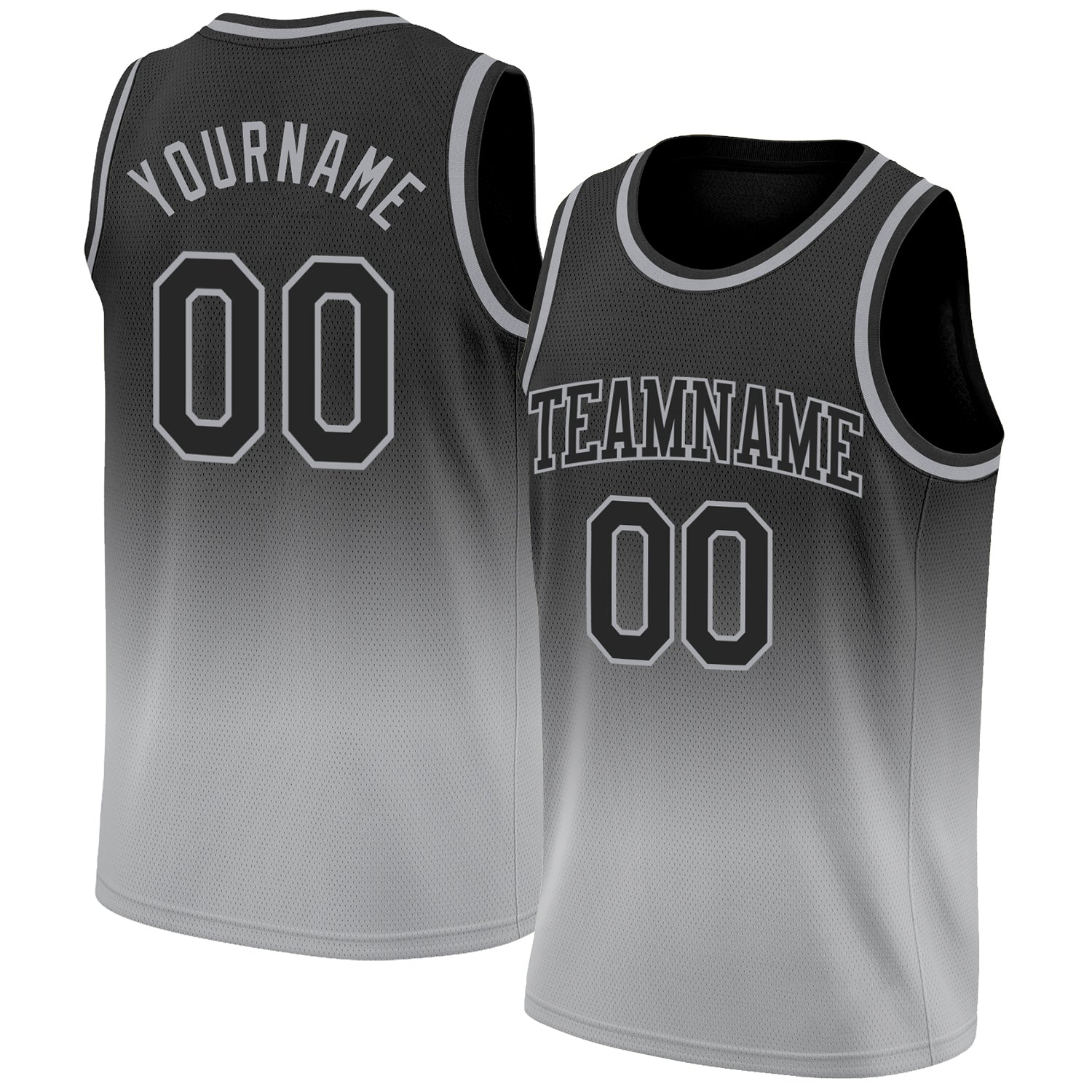 sublimation gray basketball jersey