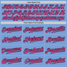 Загрузить изображение в средство просмотра галереи, Custom Light Blue Pink-Black Authentic Fade Fashion Baseball Jersey
