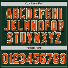 Charger l&#39;image dans la galerie, Custom Green Orange-White Authentic Gradient Fashion Baseball Jersey
