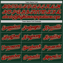 Charger l&#39;image dans la galerie, Custom Green Red-Cream Authentic Gradient Fashion Baseball Jersey
