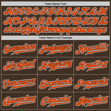 Load image into Gallery viewer, Custom Brown Orange-White Authentic Gradient Fashion Baseball Jersey
