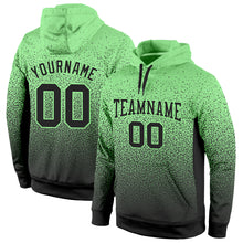 Load image into Gallery viewer, Custom Stitched Pea Green Black Fade Fashion Sports Pullover Sweatshirt Hoodie
