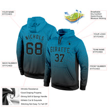 Load image into Gallery viewer, Custom Stitched Panther Blue Black Fade Fashion Sports Pullover Sweatshirt Hoodie
