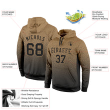 Load image into Gallery viewer, Custom Stitched Old Gold Black Fade Fashion Sports Pullover Sweatshirt Hoodie
