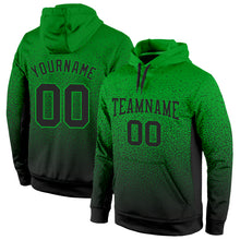 Load image into Gallery viewer, Custom Stitched Grass Green Black Fade Fashion Sports Pullover Sweatshirt Hoodie
