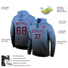 Load image into Gallery viewer, Custom Stitched Light Blue Black-Pink Fade Fashion Sports Pullover Sweatshirt Hoodie
