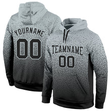 Load image into Gallery viewer, Custom Stitched Silver Black Fade Fashion Sports Pullover Sweatshirt Hoodie
