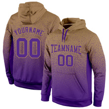 Load image into Gallery viewer, Custom Stitched Old Gold Purple Fade Fashion Sports Pullover Sweatshirt Hoodie

