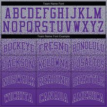 Load image into Gallery viewer, Custom Stitched Gray Purple Fade Fashion Sports Pullover Sweatshirt Hoodie
