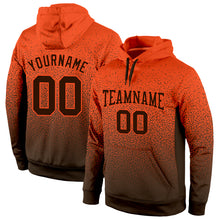 Load image into Gallery viewer, Custom Stitched Orange Brown Fade Fashion Sports Pullover Sweatshirt Hoodie
