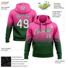 Laden Sie das Bild in den Galerie-Viewer, Custom Stitched Pink White-Green Fade Fashion Sports Pullover Sweatshirt Hoodie
