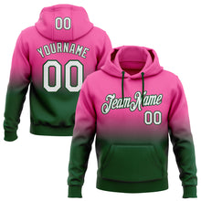 Laden Sie das Bild in den Galerie-Viewer, Custom Stitched Pink White-Green Fade Fashion Sports Pullover Sweatshirt Hoodie
