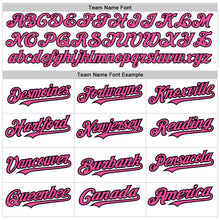 Laden Sie das Bild in den Galerie-Viewer, Custom White Pinstripe Pink-Black Authentic Fade Fashion Baseball Jersey
