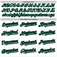 Laden Sie das Bild in den Galerie-Viewer, Custom White Pinstripe Kelly Green-Black Authentic Fade Fashion Baseball Jersey
