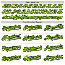 Load image into Gallery viewer, Custom White Pinstripe Neon Green-Black Authentic Fade Fashion Baseball Jersey
