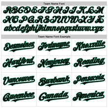 Charger l&#39;image dans la galerie, Custom White Pinstripe Black-Kelly Green Authentic Fade Fashion Baseball Jersey
