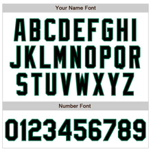Charger l&#39;image dans la galerie, Custom White Pinstripe Black-Kelly Green Authentic Fade Fashion Baseball Jersey
